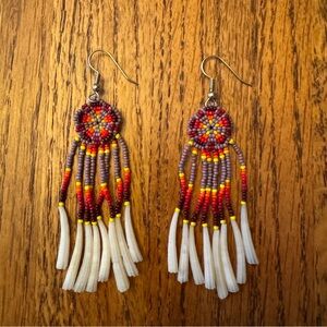 New beaded pierced earrings